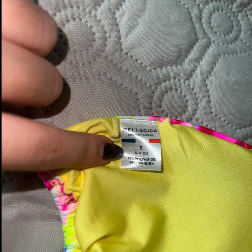 RELLECIGA Pink and Yellow Floral Bikini - Picture 5 of 11